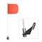 Safetywhips Warning Whip Light Duty Whip with Flag, White Whip, Orange Flag, Fiberglass Whip, Nylon Flag LWW03-M - alternate 1