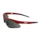 Bouton Optical Semi-Rimless Safety Glasses with Red Frame, Gray Lens and Anti-Scratch Coating 250-AN-10117 - alternate 2