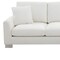 Homeroots 55" White Fabric Modular Sofa With Black Legs 568283 - alternate 7
