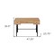 Homeroots 47" Brown and Black Computer Desk With Three Drawers 489913 - alternate 9