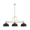 Z-Lite Melange Heritage Brass 3 Light Billiard 725-3HBR-D12MB+HBR - alternate 1