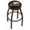 Holland Bar Stool Co 36" Blk Wrinkle Northern Illinois Swivel Bar Stool, Accent Ring L8B2B36NorIll - alternate 1