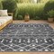 Jonathan Y Nokat Tribal Bohemian Black/Ivory 3 ft. x 5 ft. Indoor/Outdoor Area Rug SMB131E-3 - alternate 1