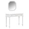 Homeroots 39" White Wood Three Drawer Dresser 714276 - alternate 3
