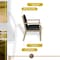 Regency Regent WallGuard Guest & Reception Waiting Room Wood Side Chair - Neo Walnut / Black Vinyl 9875NWBK - alternate 9