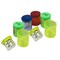 Eisen Two-Hole Pencil Sharpener with Receptacle, Assorted Colors, 6PK ESN-513 - alternate 1