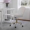 Martha Stewart Tyla Upholstered Office Chair in White/Polished Brass CH-220921-5-WH-GLD-MS - alternate 7