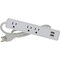 Prime Wire & Cable 3-Outlet/2-USB-A 300J White Surge Strip with 2.5 Ft. Cord PBSU061 - alternate 3