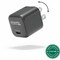 Plugable GaN USB C Charger Block, 30W Portable Charger, Foldable Prongs, Fast Charger for iPhone 14, iPad PS-30C1B - alternate 1
