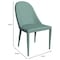 Leisuremod Seville Modern Leather Dining Side Chair with Iron Legs in Green, 2PK SC48G2 - alternate 9