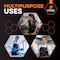 Xpose Safety Heavy Duty Vinyl Apron, 35inx45in, Black, Waterproof, Chemical Resistant, 20 Mil 2PK AR100-2-X - alternate 5