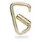 Malta Dynamics Carabiner, Twist Self-Locking, Pear, 5.5 in Length, .84 in Gate Opening, Zinc Plated Alloy Steel C1000-10 - alternate 5