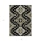 Homeroots 3' X 5' Black Ivory And Taupe Medallion Washable Indoor Outdoor Area Rug 588990 - alternate 7
