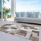 Homeroots 3' X 5' Brown Ivory And Taupe Geometric Washable Indoor Outdoor Area Rug 613199 - alternate 8