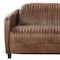 Homeroots 50in Brown Leather Loveseat 374217 - alternate 3