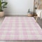 Homeroots 5' X 8' Pink And Gray Plaid Washable Indoor Outdoor Area Rug 595422 - alternate 7