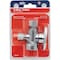 Do It Best 1/2'' FIP x 3/8'' OD x 1/4'' OD Quarter Turn Angle Valve B2902PCLF - alternate 2
