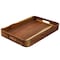 Megachef Acacia Wood 17.75 x 12 Inch Rectangle Serving Tray 750122158M - alternate 6