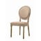 Homeroots Set of Two Tan and Oak Upholstered Fabric King Louis Back Dining Side Chairs 573305 - alternate 8