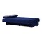 Homeroots 75" Blue Chenille Convertible Futon Sleeper Sofa And Toss Pillows With Storage 607202 - alternate 6