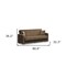 Homeroots 87" Beige Chenille Convertible Futon Sleeper Sofa And Toss Pillows With Storage 607132 - alternate 6