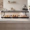 Koolmore 1.5 Cu Ft Slim  Flat Dry  Bakery Display Case with  Black Aluminum Accents KM-DC-17SBK - alternate 9