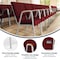 Flash Furniture Burgundy Fabric Stackable Church Chair with Arms XU-DG-60156-BUR-GG - alternate 9