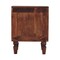 Homeroots 22" Brown Solid Wood Two Drawer Nightstand 701723 - alternate 6