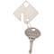 Master Lock Plastic White Rectangle Key Tag 7117D - alternate 1