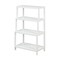 Homeroots 37" White Solid Wood Four Tier Step Bookcase 380031 - alternate 4