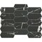 Emser Tile Elegan Series Porcelain Mosaic Tile, 14 in L Tile, 10 in W Tile, Pressed Edge, Nero, 20PK W95ELEGNE1013MTKM - alternate 2