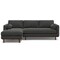 Homeroots 102" Gray Fabric Sofa With Brown Legs 641050 - alternate 5