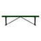 Leisure Craft Bench w/o Back, Surface Mount, 6ft, Blk/Grn B6XPSM-BLACK GREEN - alternate 1