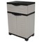 Homeroots 24in Gray Plastic Accent Cabinet With Two Doors And One Drawer 668936 - alternate 4