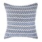 Homeroots Set of Two 18" X 18" Blue Beach Chevron Cotton Zippered Pillow, 2PK 535274 - alternate 4