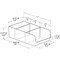 Azar Displays Stackable Clear Storage Bin with Removable Dividers, 4PK 556750-4PK - alternate 5