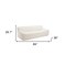 Homeroots 89" Cream Faux Fur Sofa 571366 - alternate 9