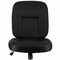Elama Mid Back Adjustable Fabric Office Chair in Black ELM-F-019 - alternate 5