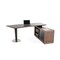 Homeroots 29.5" Leatherette and Veneer Office Desk with a Side Storage Cabinet 284262 - alternate 5
