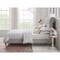 Homeroots Gray Solid Wood Twin Tufted Upholstered Linen Bed with Nailhead Trim 544887 - alternate 4