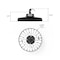 Infibrite 11.8 In. 5000K Daylight 32,000 Lumens Integrated LED Dimmable 200W Wet Rated High Bay Light 100-277V IB-014-5-200W - alternate 9