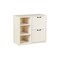 Homeroots 30" Antiqued White Distressed Wood Two Drawers Filing Cabinet 568316 - alternate 6