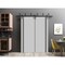 Sartodoors Barn Bypass Doors with 6.6ft Hardware, Planum 0011 Matte Grey and Aluminum Strips, Sturdy Heavy Dut PLANUM0011BBB-GRE-7284 - alternate 5