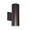 Energetic Lighting Outdoor Double-headed LED Modern Up Down Porch Lights, Bronze Waterproof Cylinder Wall Sconce MG02WC00100200 - alternate 1