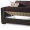 Homeroots 87" Gray Chenille Sleeper Sofa And Toss Pillows With Brown Legs 607087 - alternate 2