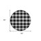 Homeroots 8' Black Gray And Ivory Round Plaid Washable Indoor Outdoor Area Rug 595465 - alternate 7