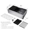 Vigo Handmade 36-in Stainless Steel Single-Bowl Flat Apron Front Farmhouse Kitchen Sink Workstation VGS3620FA - alternate 6
