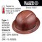 Klein Tools Full Brim Hard Hat, Polymer-Fiber, Nylon, POM, 6-Point Point Ratchet, Imitation Wood 60452 - alternate 6