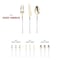 Smarty Had A Party Gold with White Handle Moderno Plastic Cutlery Set - Spoons, Forks and Knives (240 Guests), 720PK 9320-GWSCS-CASE - alternate 5