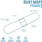Bison Life Bison Life 18 Inch Commercial High Quality Metal Slide On Dust Mop Frame KHES-MDMF-18 - alternate 4